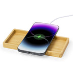 Caricatore wireless 15W con organizer bambù 31 20861