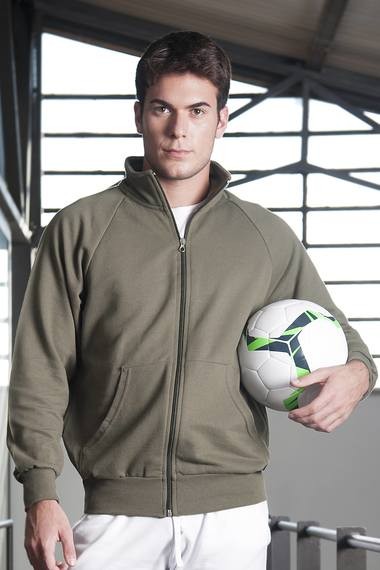 Jacket in felpa french terry zip lunga SGIT307