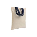 04144 Borsetta cotone 135gr. manici colorati 26x32