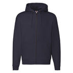 Premium felpa cappuccio zip lunga F62034