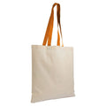 04114 Borsa cotone 135gr manici colorati 38x42