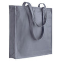04137 Borsa cotone colorato 220gr con soffietto 38x42x8