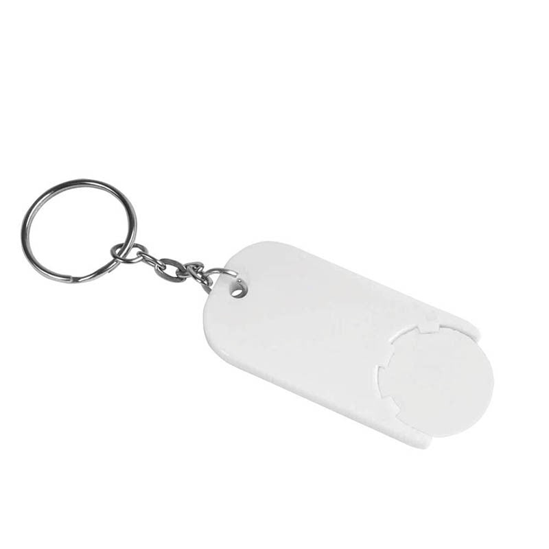 03045 Portachiavi con gettone per carrello