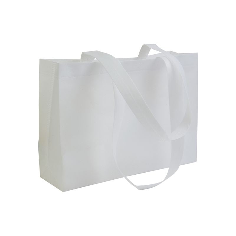 04158 Borsa in TNT termosaldato con soffietto 35x25x10