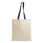 04016 Borsa cotone 140gr con manici colorati 38x42