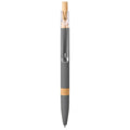 Penna a sfera in alluminio soft touch e bambù 00240