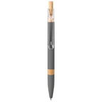 Penna a sfera in alluminio soft touch e bambù 00240