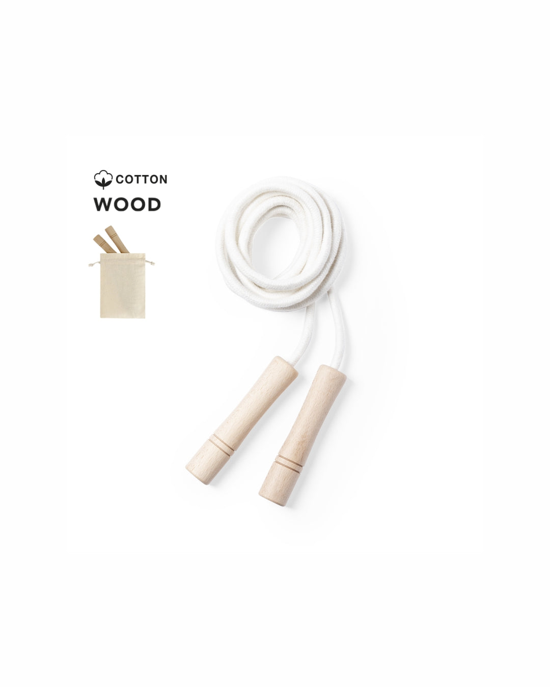 PANKY Corda per saltare in cotone e legno 31 6978