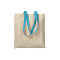 04143 Borsa cotone 220gr. manici colorati 38x42