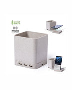 Portapenne con caricatore wireless in fibra di grano 31 6709