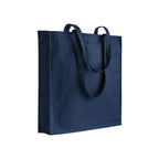 04149 Borsa cotone 250gr con soffietto e chiusura zip 38x42x8