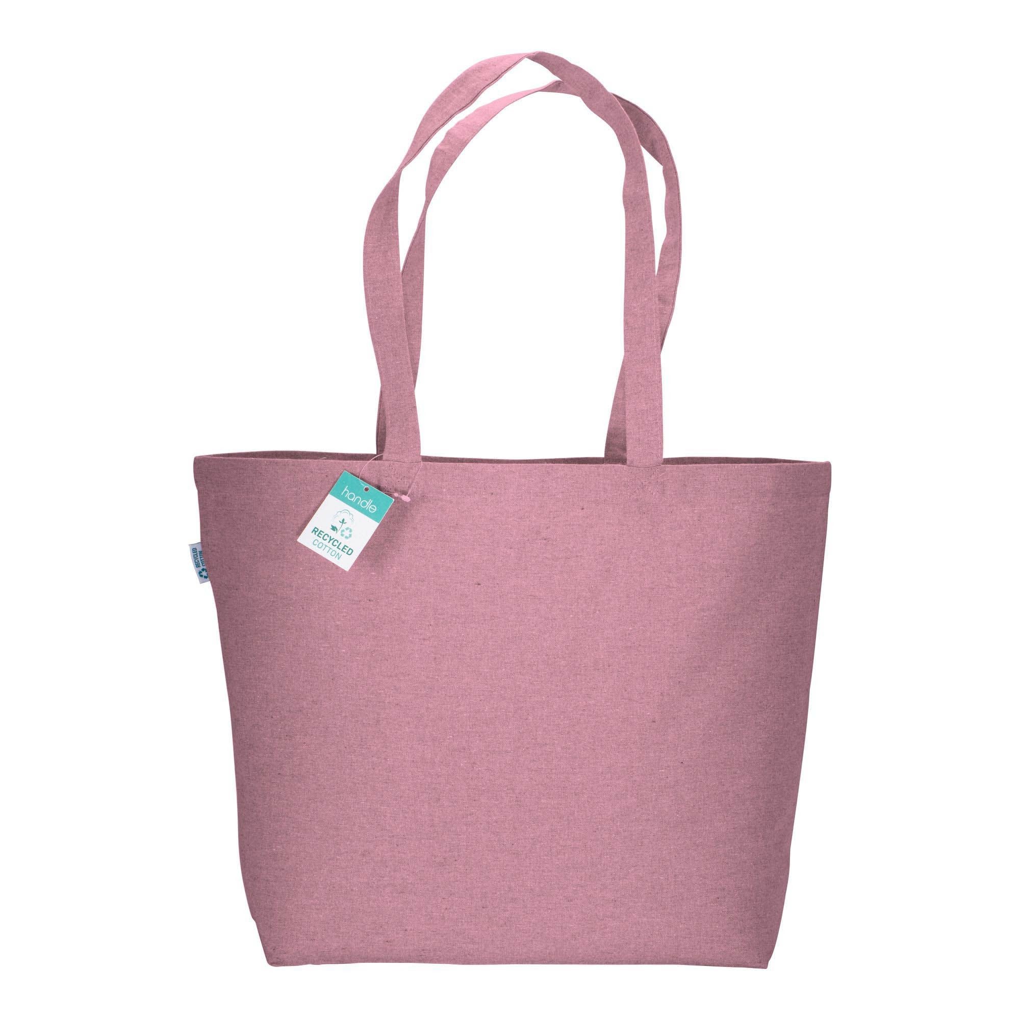 04305 Shopper in cotone riciclato 190 gr con soffietto alla base 50x36x16