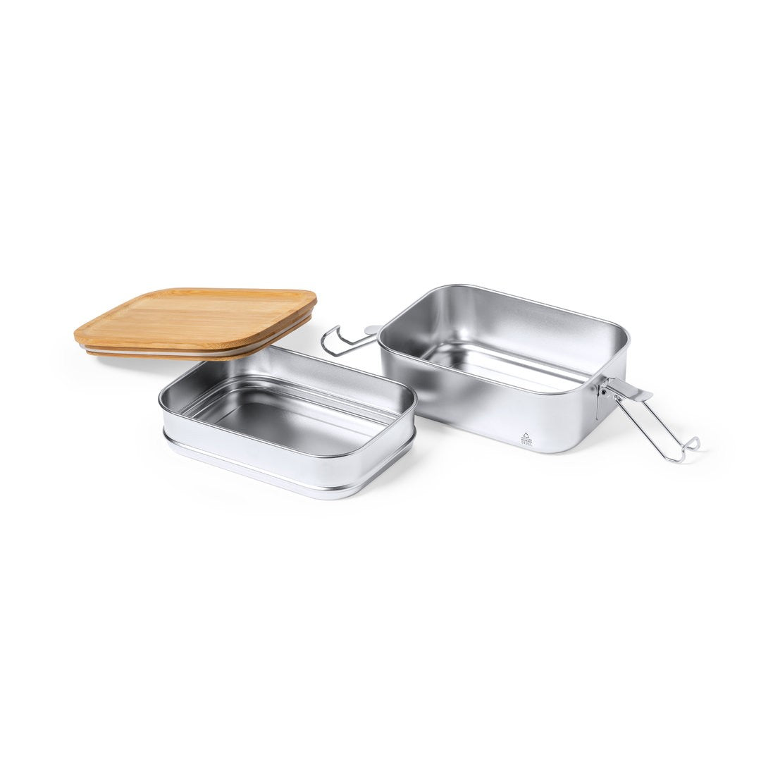Porta pranzo acciaio inox e bambù 940ml 31 1742