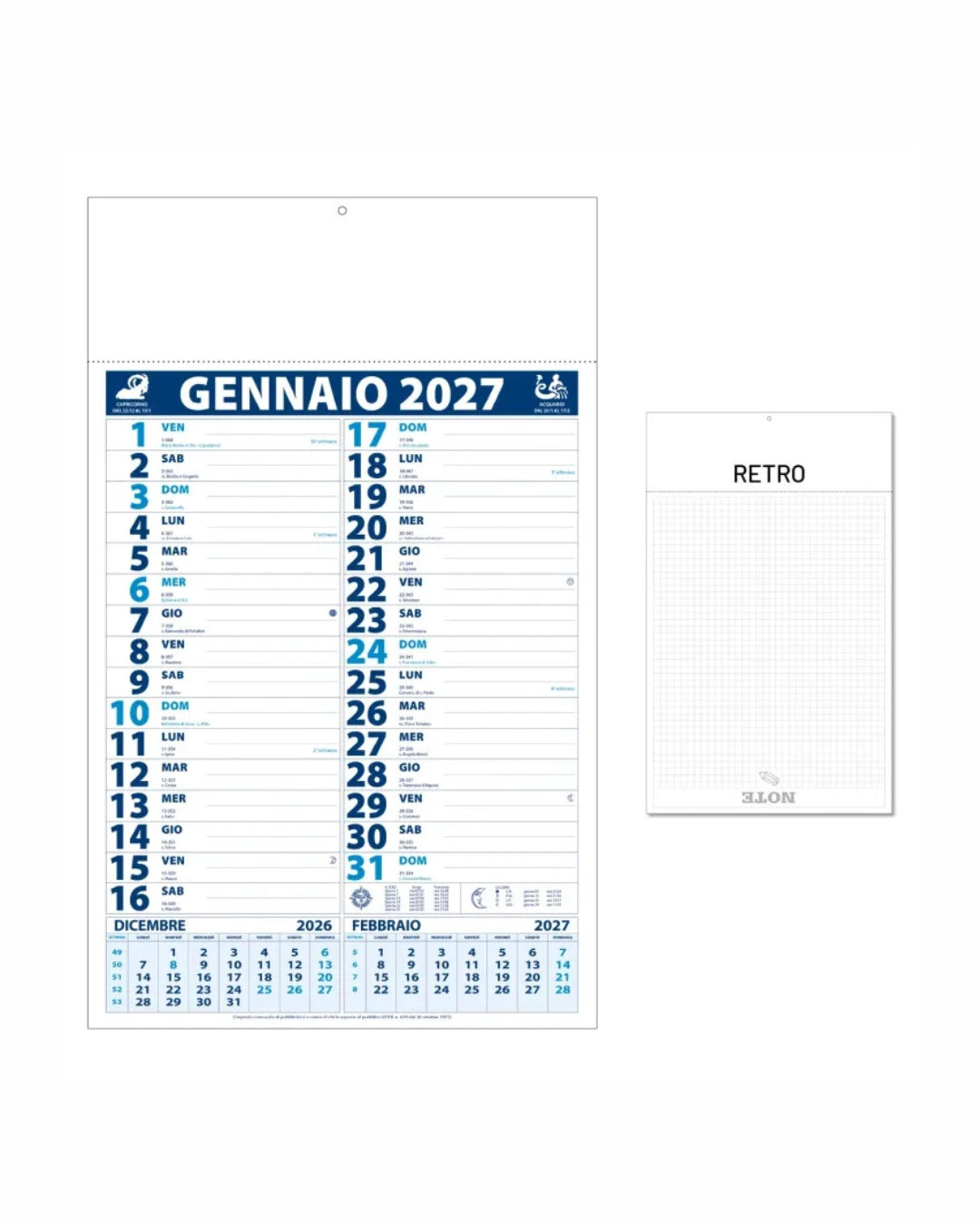 Calendario olandese Trimensile 07505