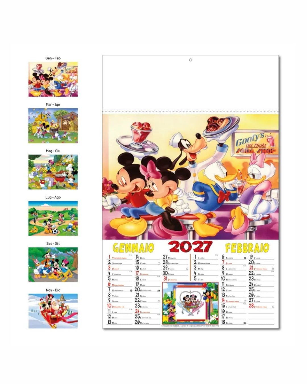 Calendario bimensile Mouse & Co 07535