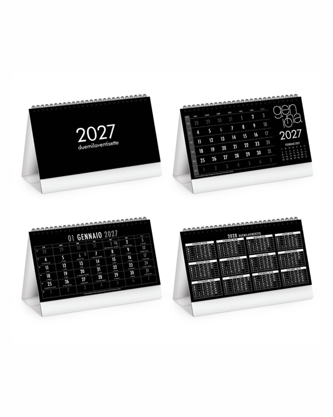 Calendario da tavolo Table black 07570