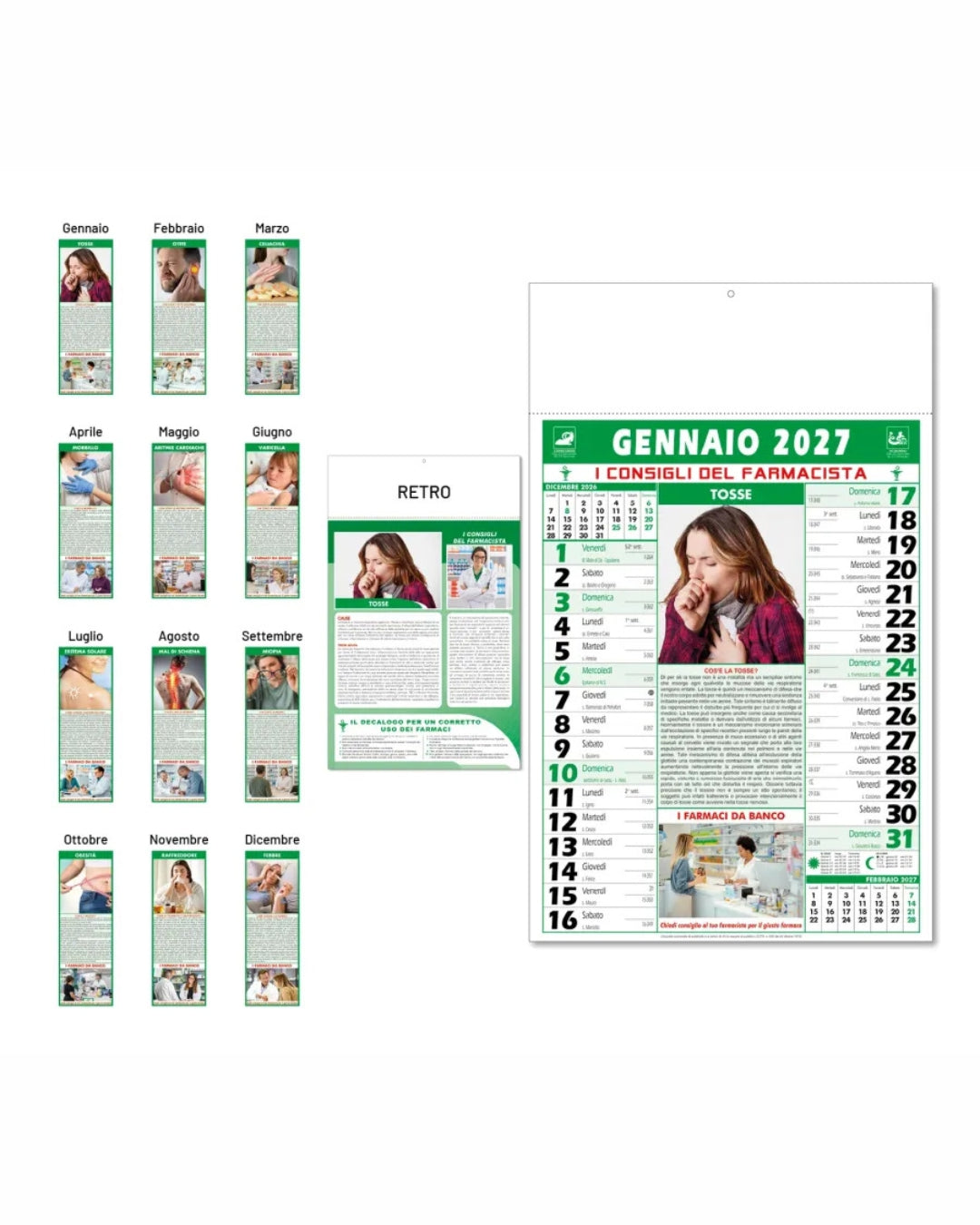 Calendario illustrato Farmacia 07580