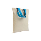 04144 Borsetta cotone 135gr. manici colorati 26x32