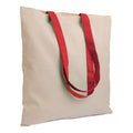 04114 Borsa cotone 135gr manici colorati 38x42