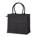 04157 Borsa juta con zip e tasca interna 34x38x19