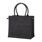 04157 Borsa juta con zip e tasca interna 34x38x19