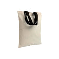 04144 Borsetta cotone 135gr. manici colorati 26x32