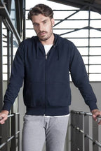 Felpa French Terry con cappuccio zip lunga IT380