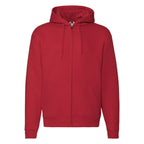 Premium felpa cappuccio zip lunga F62034