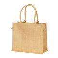04157 Borsa juta con zip e tasca interna 34x38x19