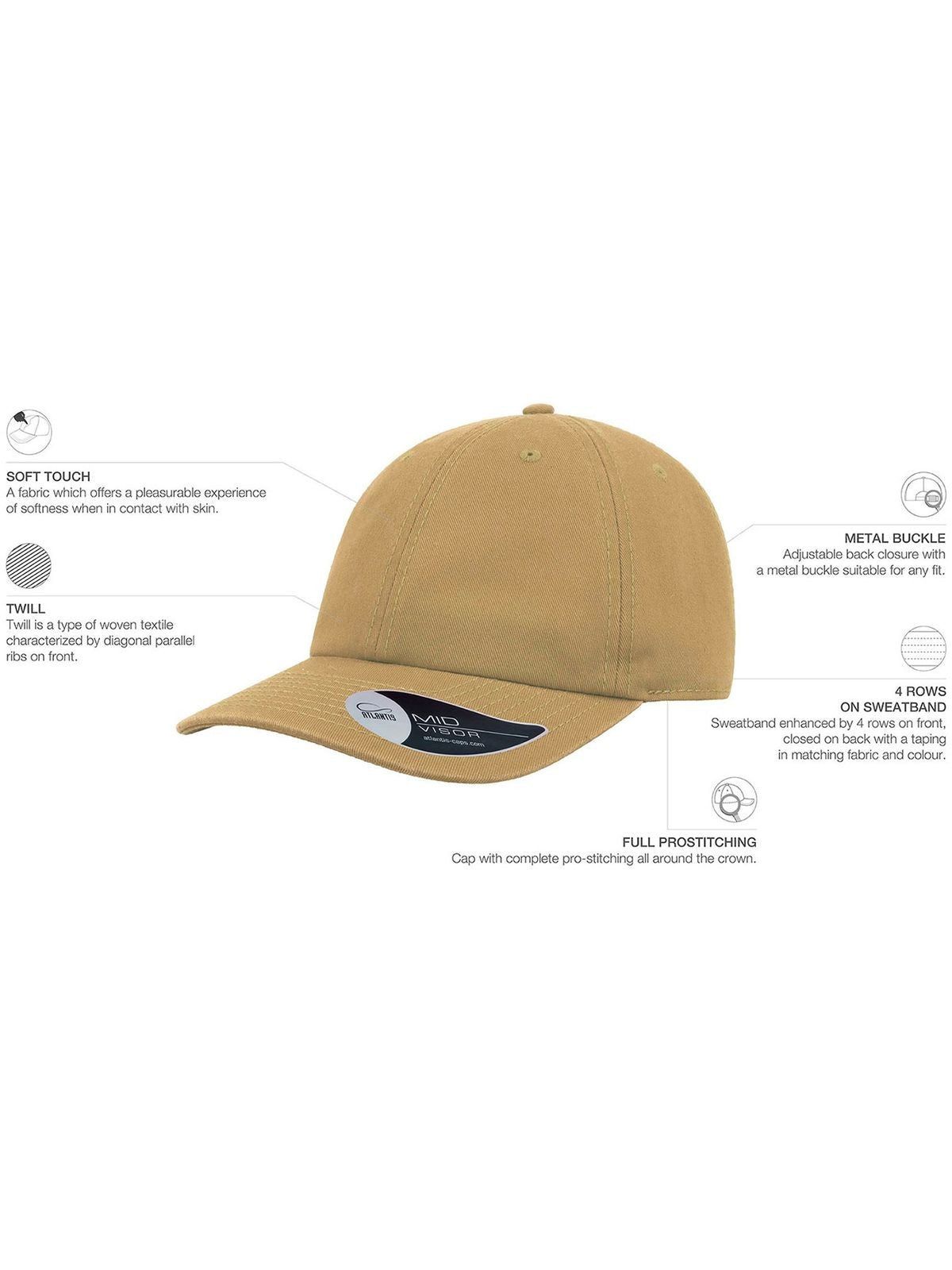 Cappellino Dad Hat 6 pannelli 03560