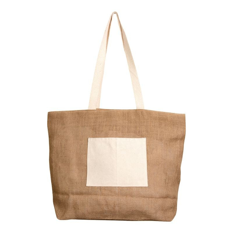 04146 Borsa Juta con soffietto alla base 48x35x15