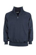 Felpa 100% cotone collo zip IT553