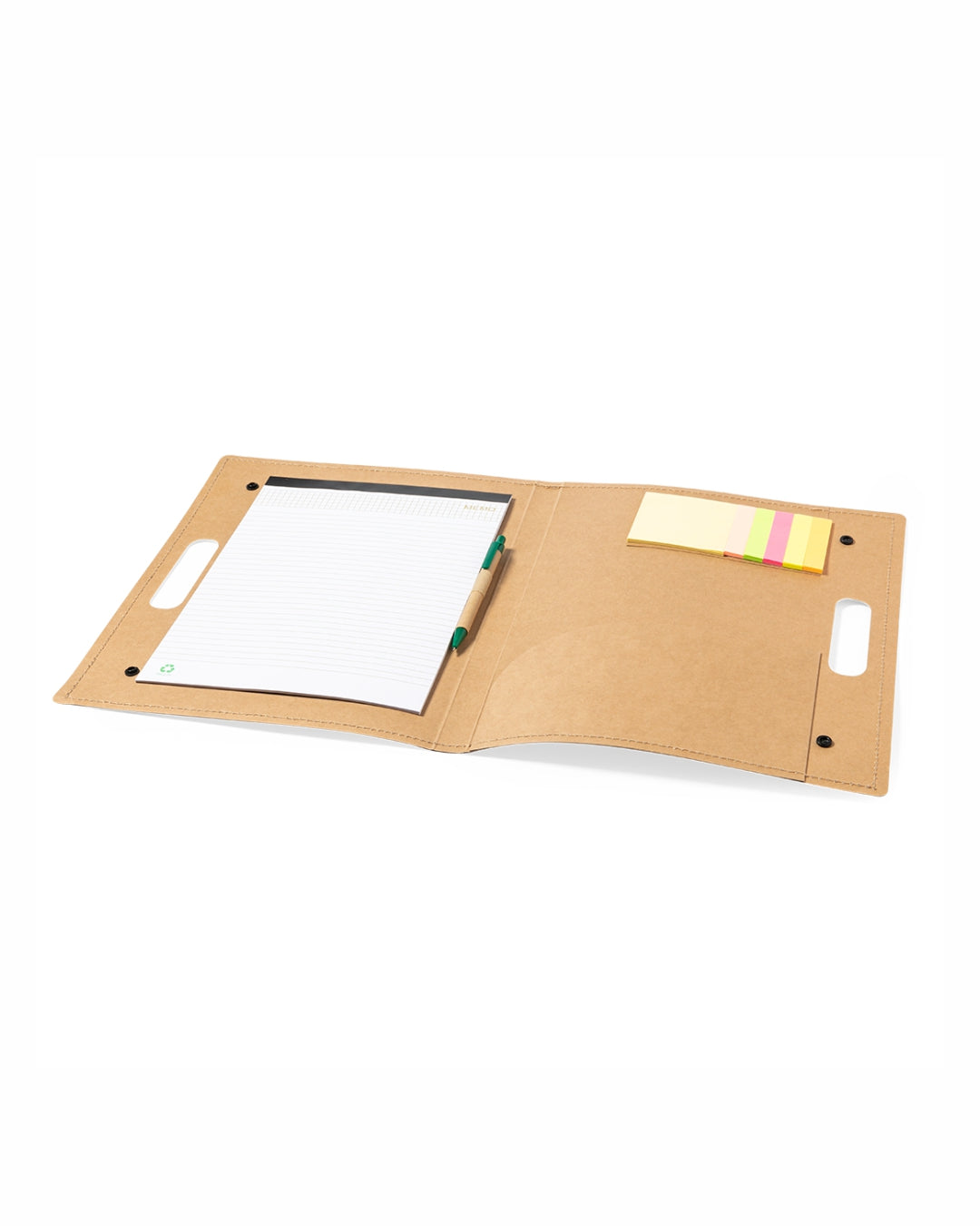 Cartellina in cartone riciclato con blocco e penna 31 3640