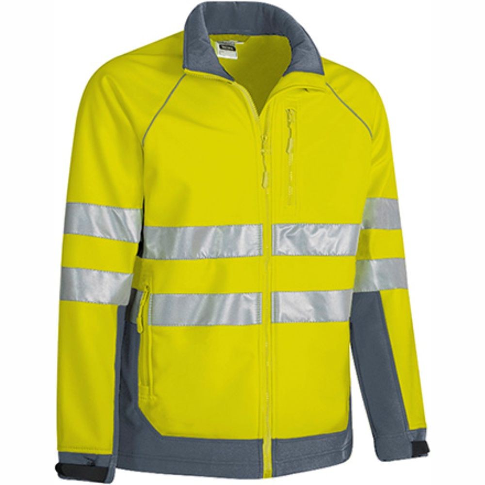 TACOMA Giacca Pile softshell Impermeabile Alta Visibilità