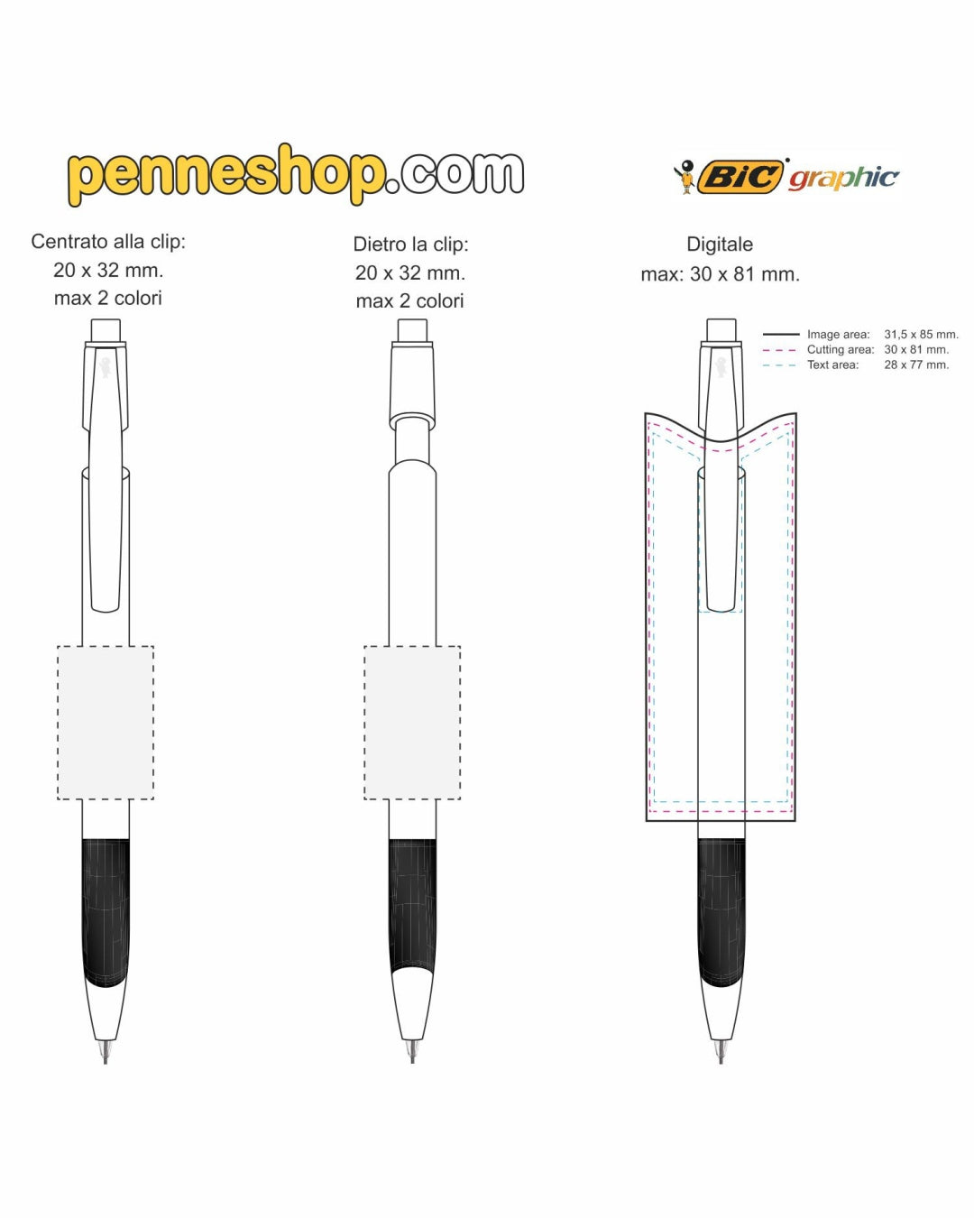 BIC® Media Clic Grip Ecolutions® portamine personalizzato 00210