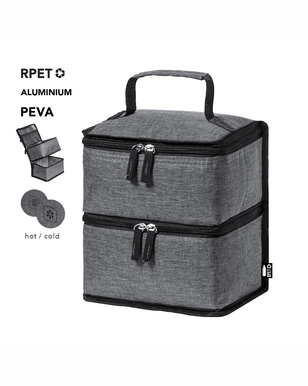 Borsa termica con due scomparti caldo/freddo RPET 31 1247