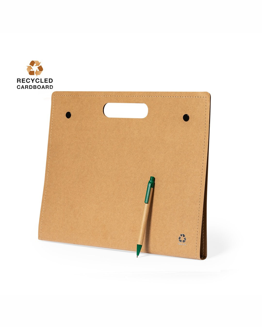 Cartellina in cartone riciclato con blocco e penna 31 3640