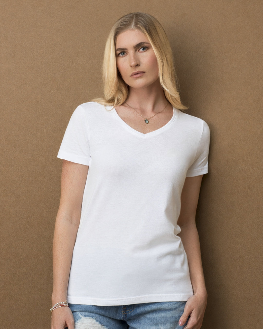 Classic donna maglia collo V ST2700