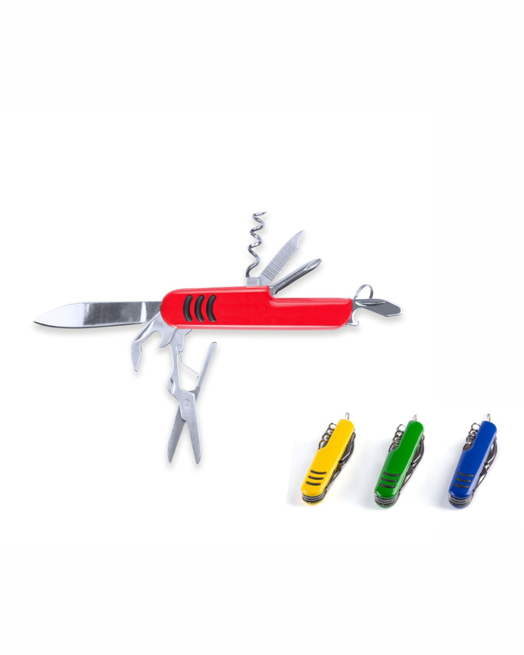 Coltellino multiuso colorato acciaio inox 31 4586