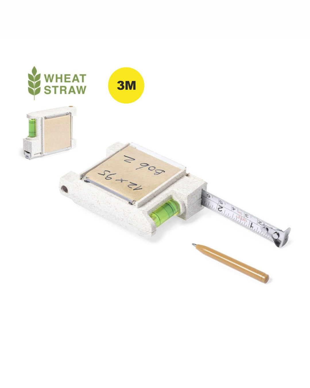 Flessometro 3 mt multifunzione fibra di grano 31 1618