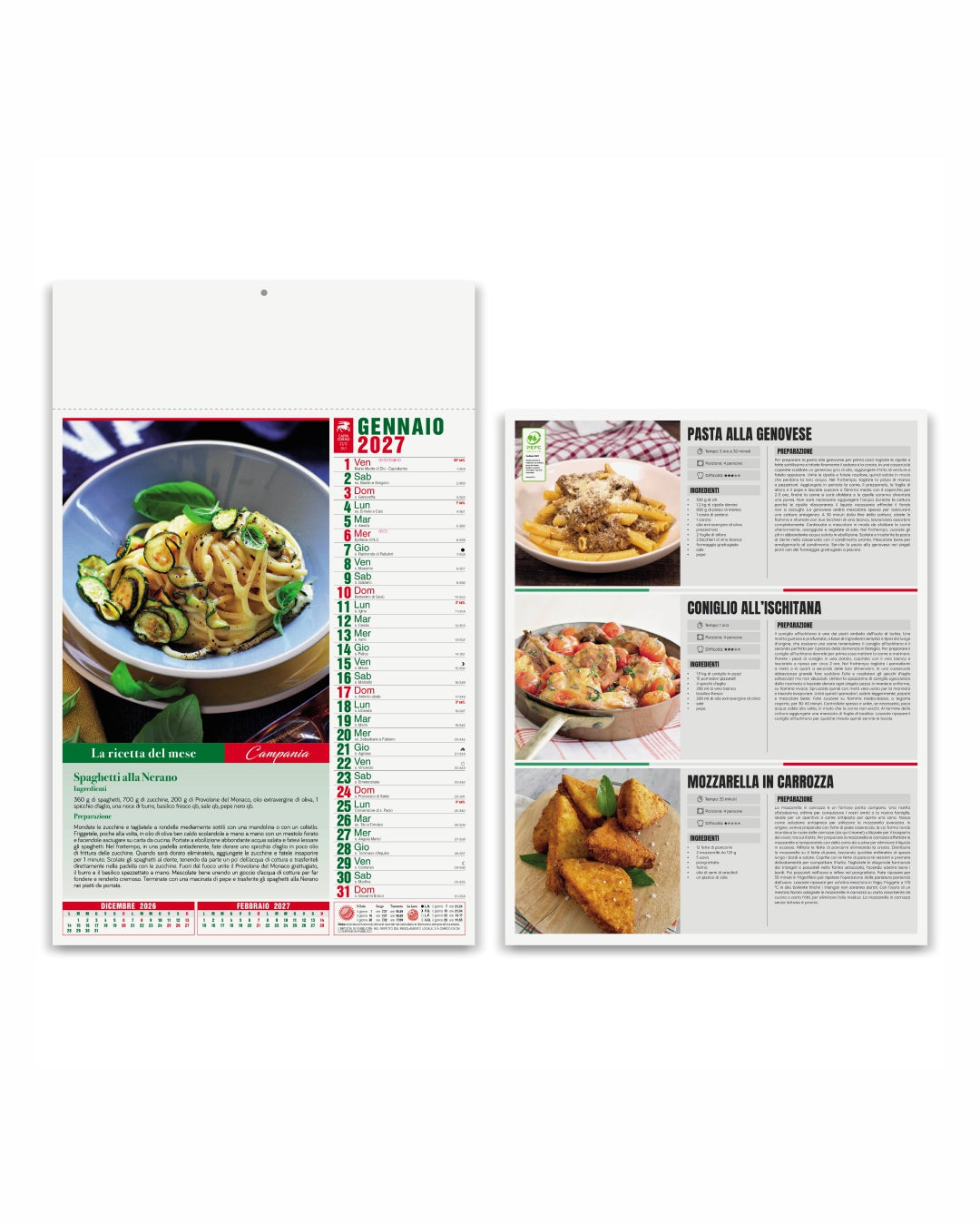 Calendario illustrato Gastronomia 07543