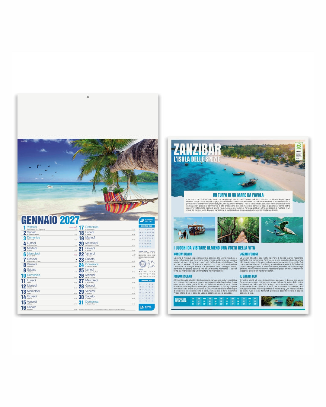 Calendario illustrato Mete da sogno 07531