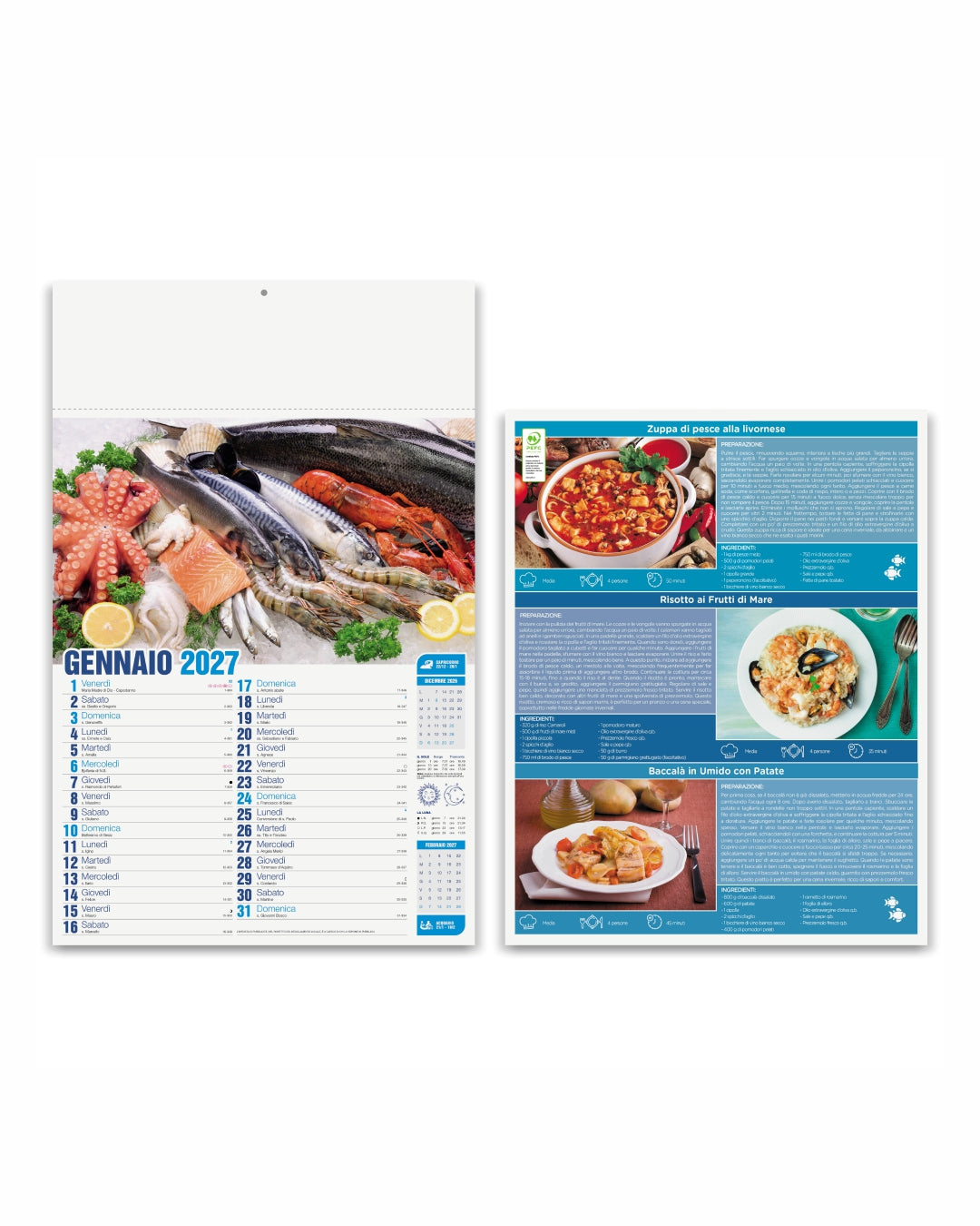 Calendario illustrato Mare in tavola 07544