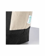 04019 Mini borsa cotone 340gr manici e base colorati con soffietto 34x28x16