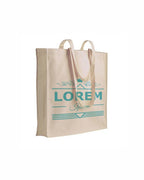 04139NT Borsa cotone naturale 280gr. con soffietto 38x42x8