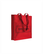 04137 Borsa cotone colorato 220gr con soffietto 38x42x8