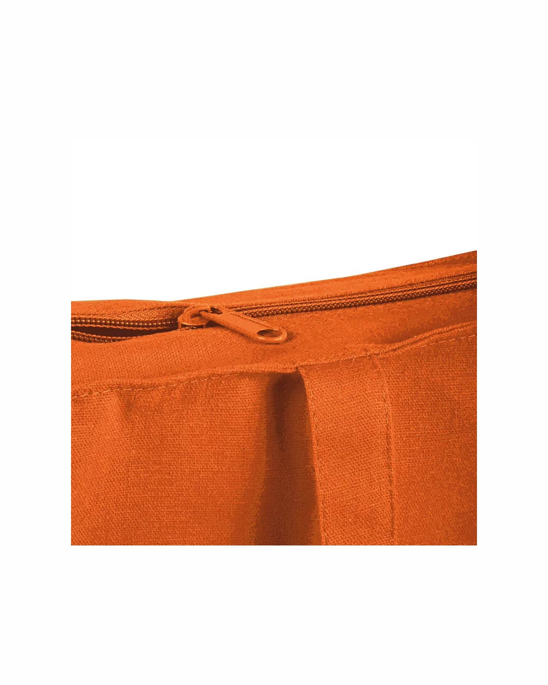 04149 Borsa cotone 250gr con soffietto e chiusura zip 38x42x8