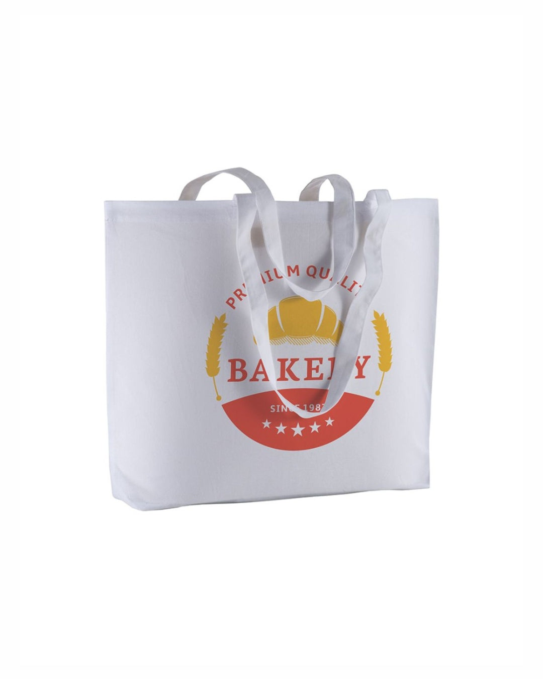 04123 Borsa cotone colorato 135gr con soffietto alla base 50x38x15