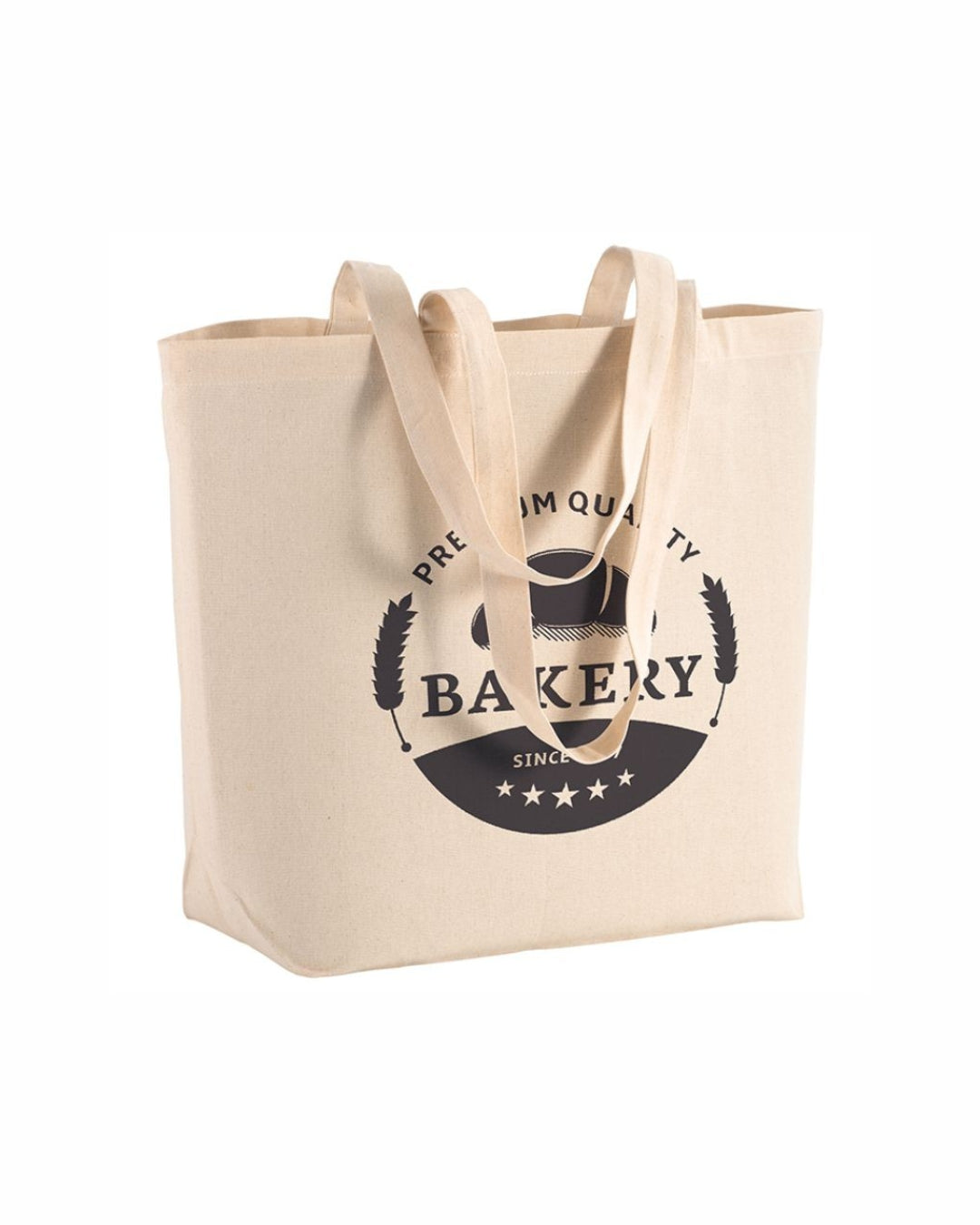 04123NT Borsa cotone naturale 135gr con soffietto alla base 50x38x15