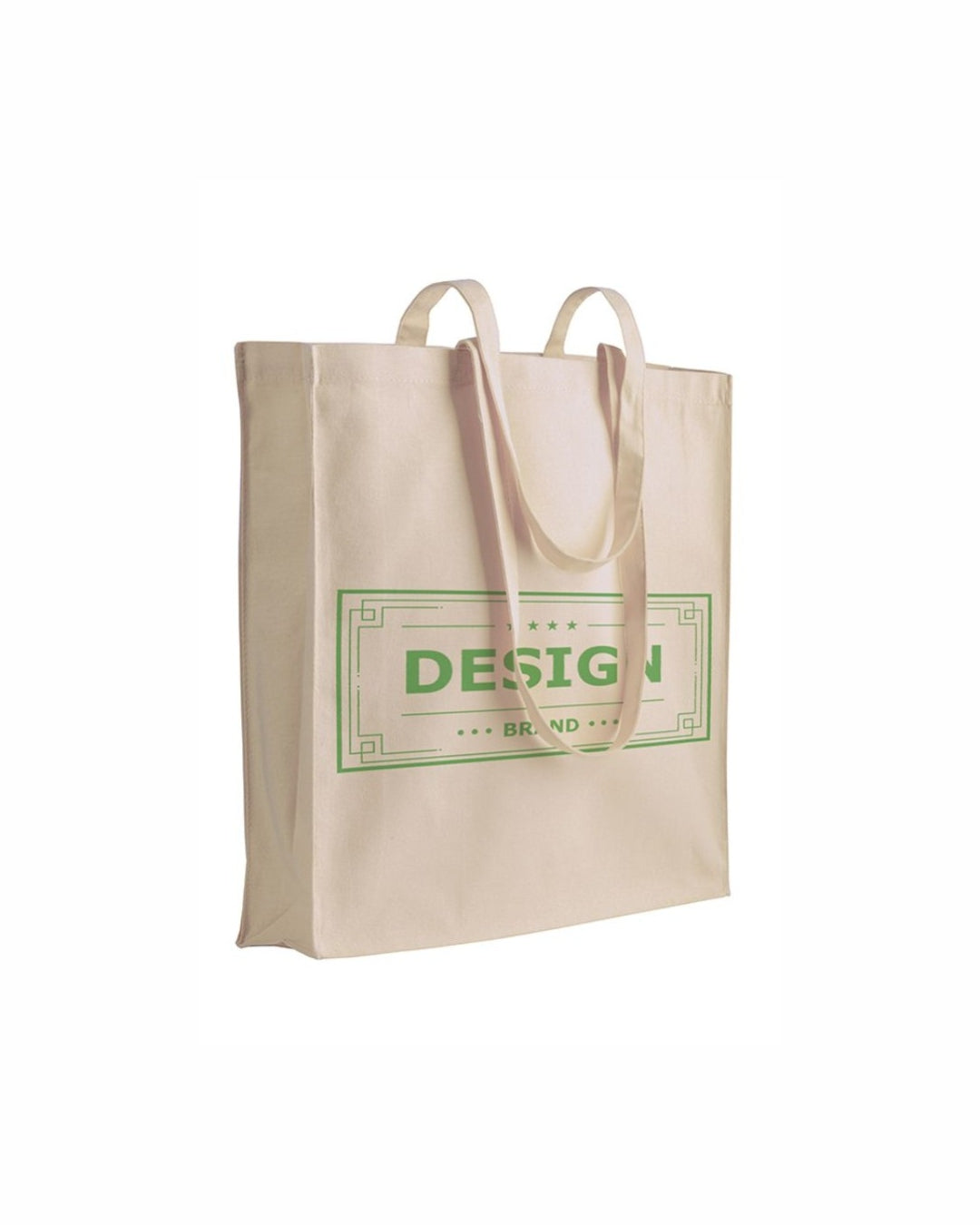 04137NT Borsa cotone naturale 220gr. con soffietto 38x42x8